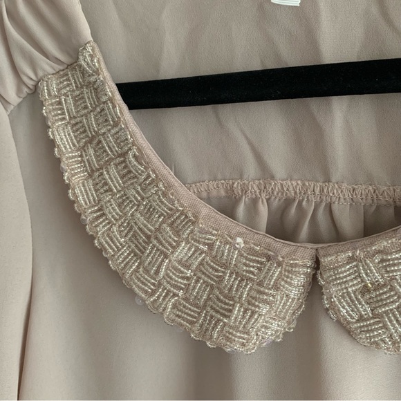 Maurice’s studio y beaded neckline blouse size small - Picture 3 of 9